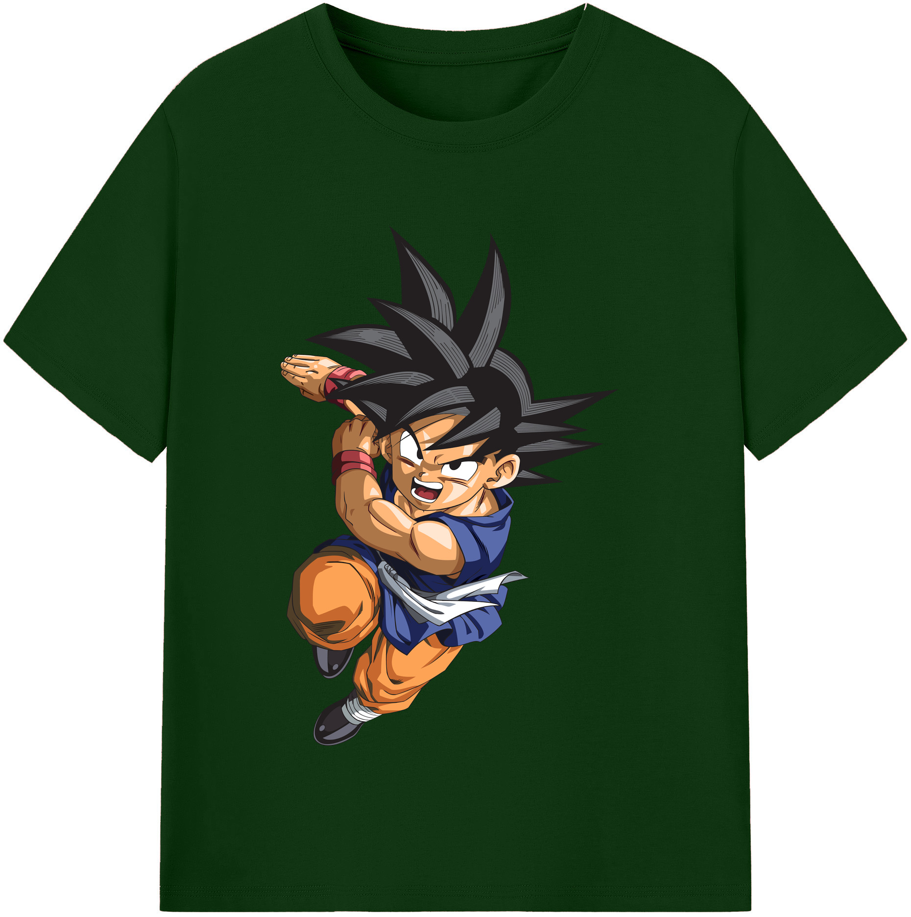 （画像用） ドラゴンボール 孫悟空（そん ごくう）Son Goku カカロット DRAGON BALL Kakarotto 綿100％半袖Tシャツ（フロントプリント）